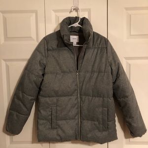 Puffy gray jacket